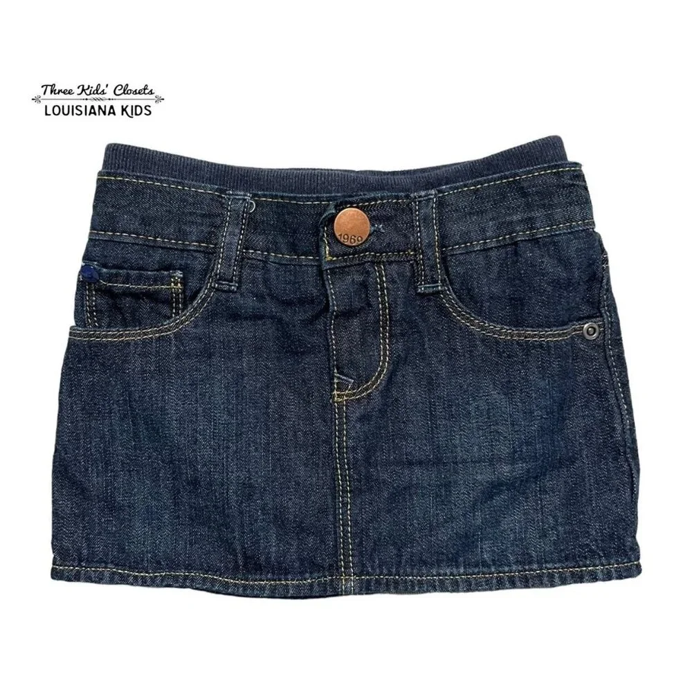 Baby Gap 12-18m Dark Denim Mini Skirt Skort
